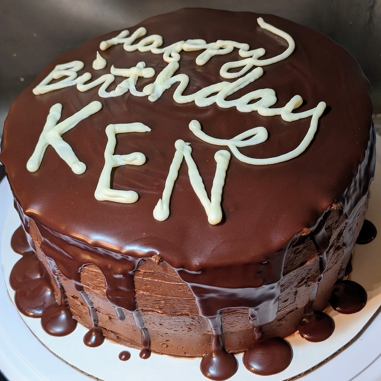 Chocolate Buttercream Drizzle Cake